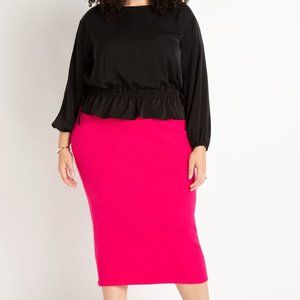 Black Peplum Blouse